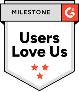 G2 Users Love Us badge