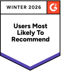 G2 Most Likely to Recommend