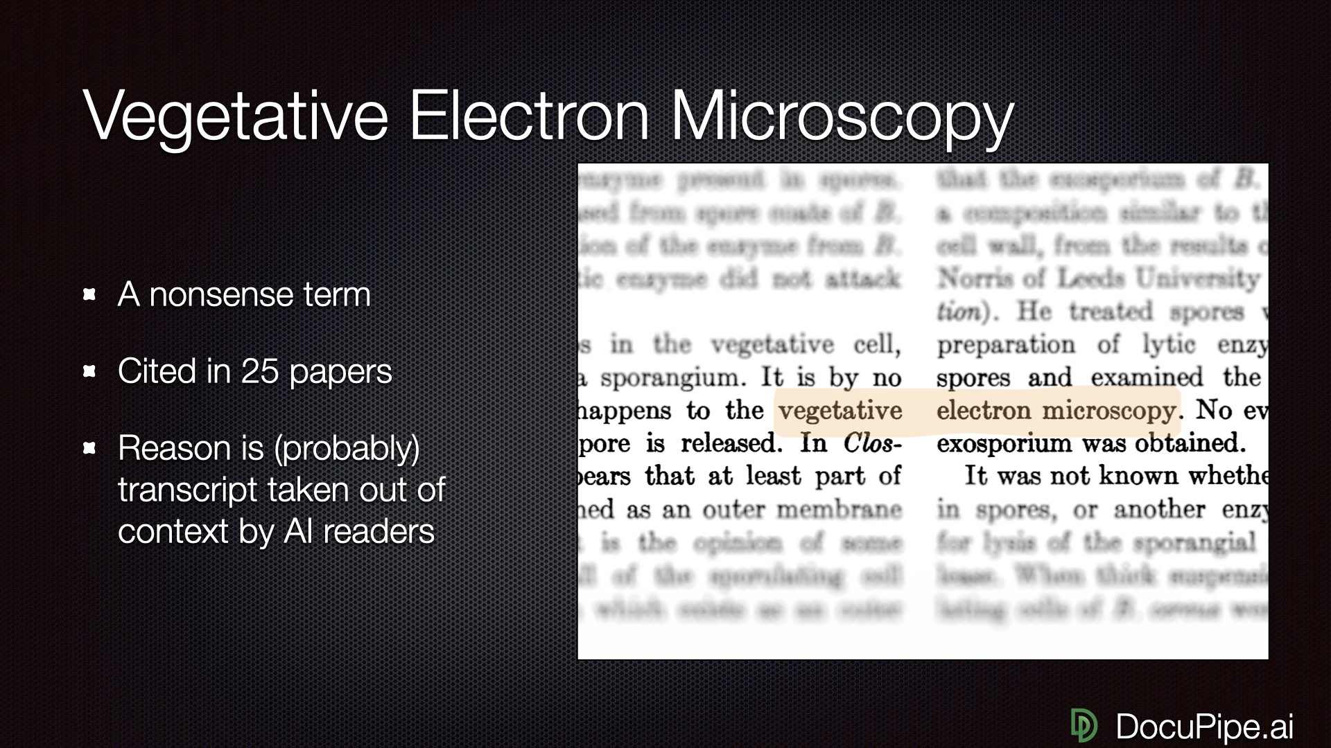 A nonsense term that made it into 25 academic papers. Thanks, AI.
